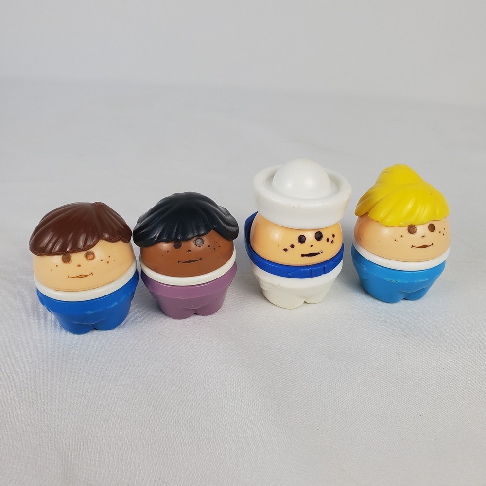 Vintage 80s 90s Little Tikes Toddle Tots Sailor & Figures Mixed Lot of 4